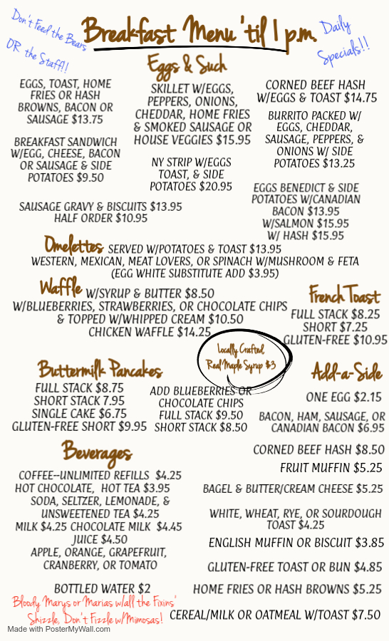 Long Lake Diner & Owl’s Head Pub — hero image